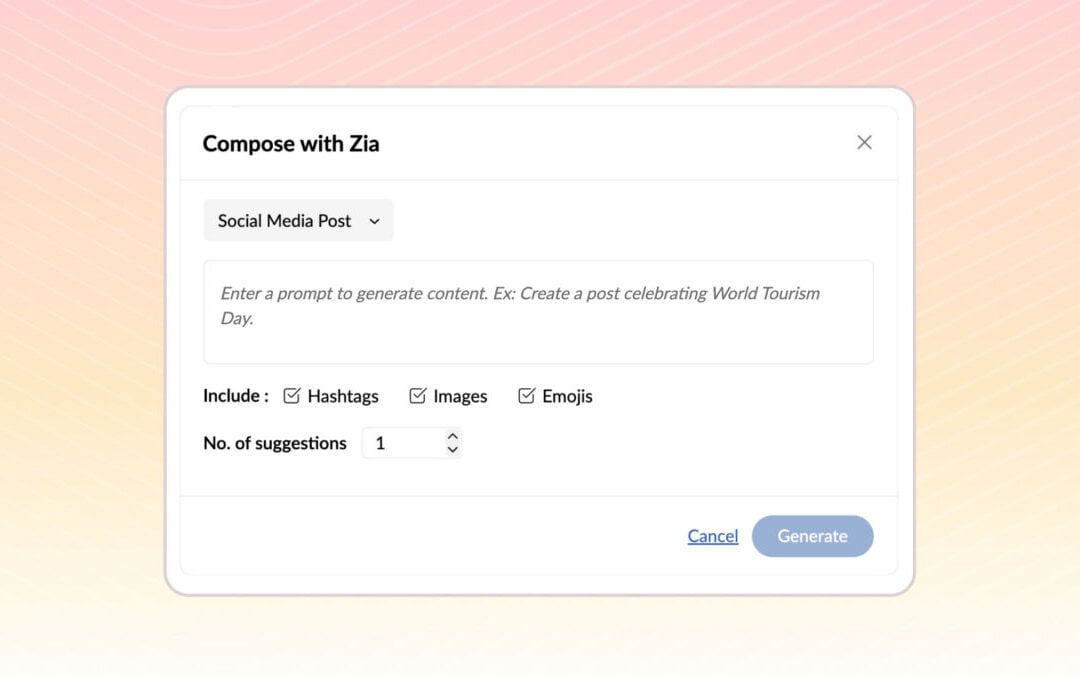 Zoho Social et Open AI