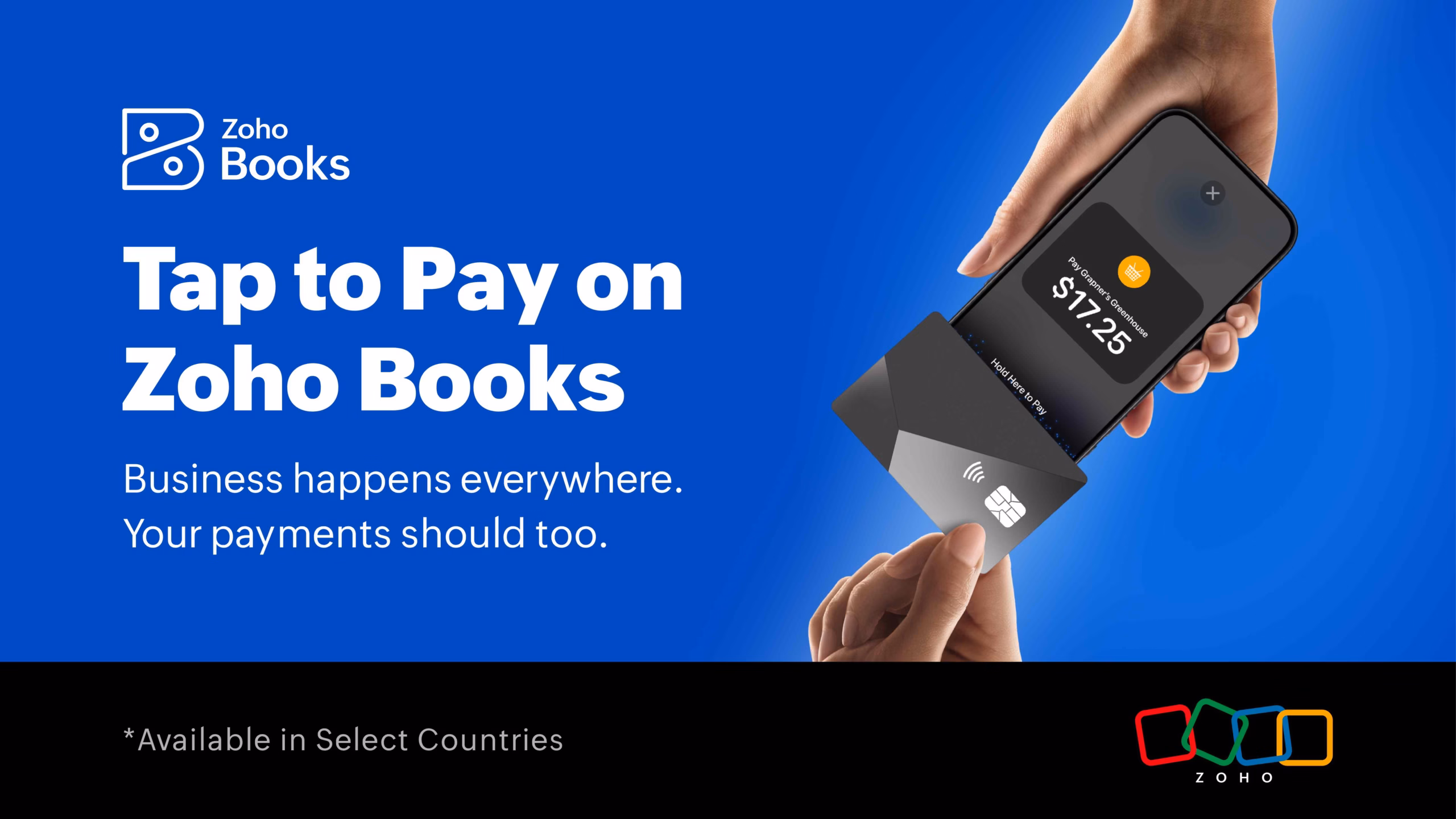 Tap to Pay dans Zoho Books : encaissez vos clients en personne sans terminal