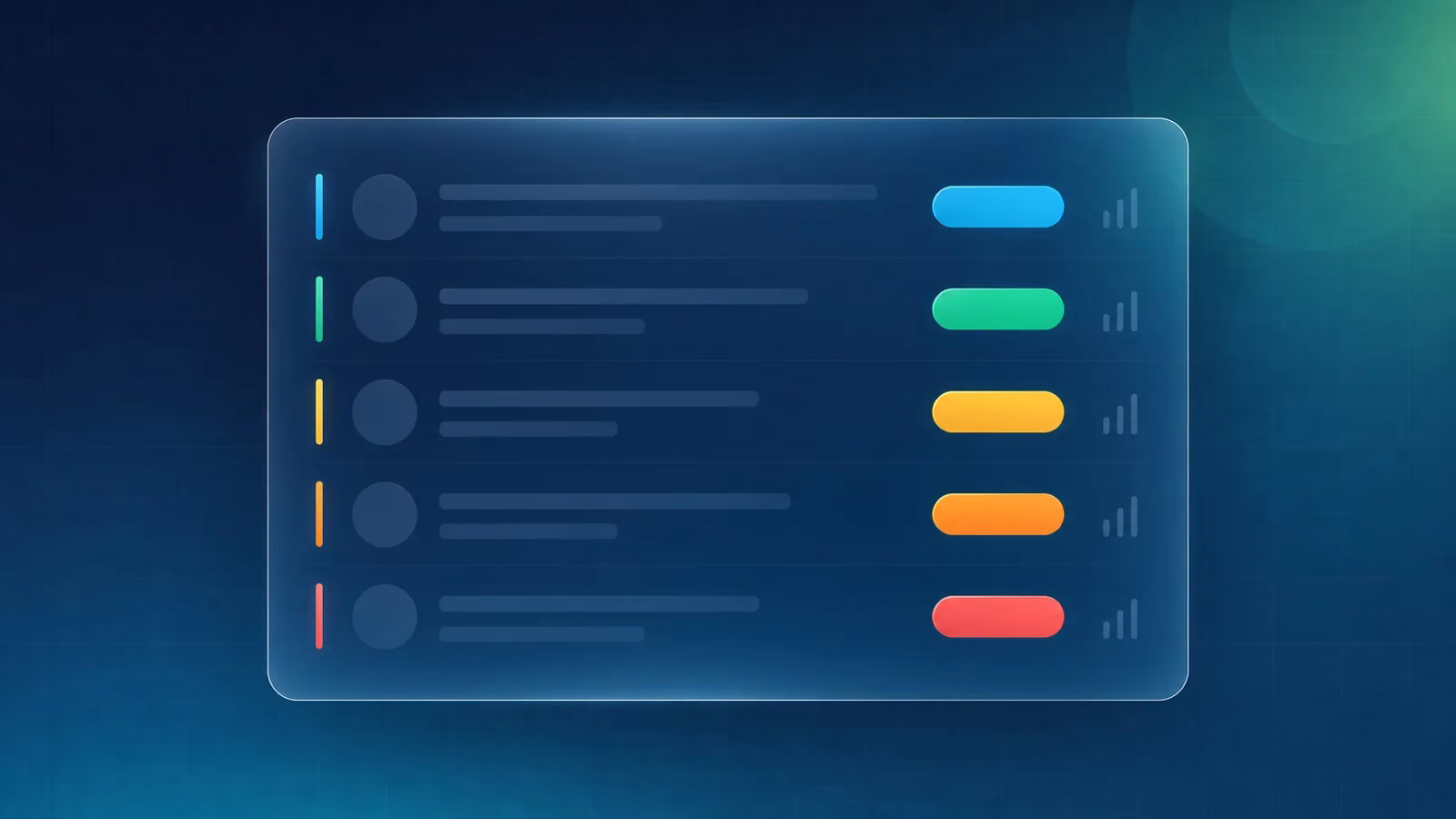 Pipeline commercial Zoho CRM avec statuts colorés pour visualiser les priorités