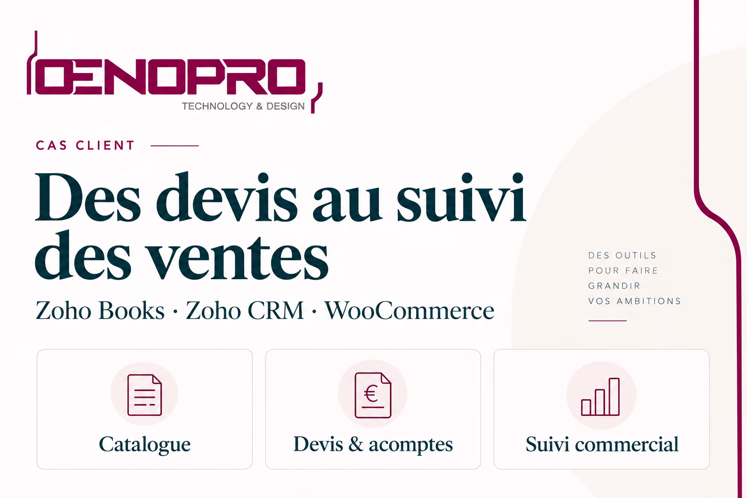 Oenopro : simplifier les devis, les acomptes et le suivi des ventes